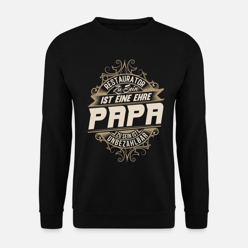 Restaurator Papa - Unisex Pullover - Schwarz