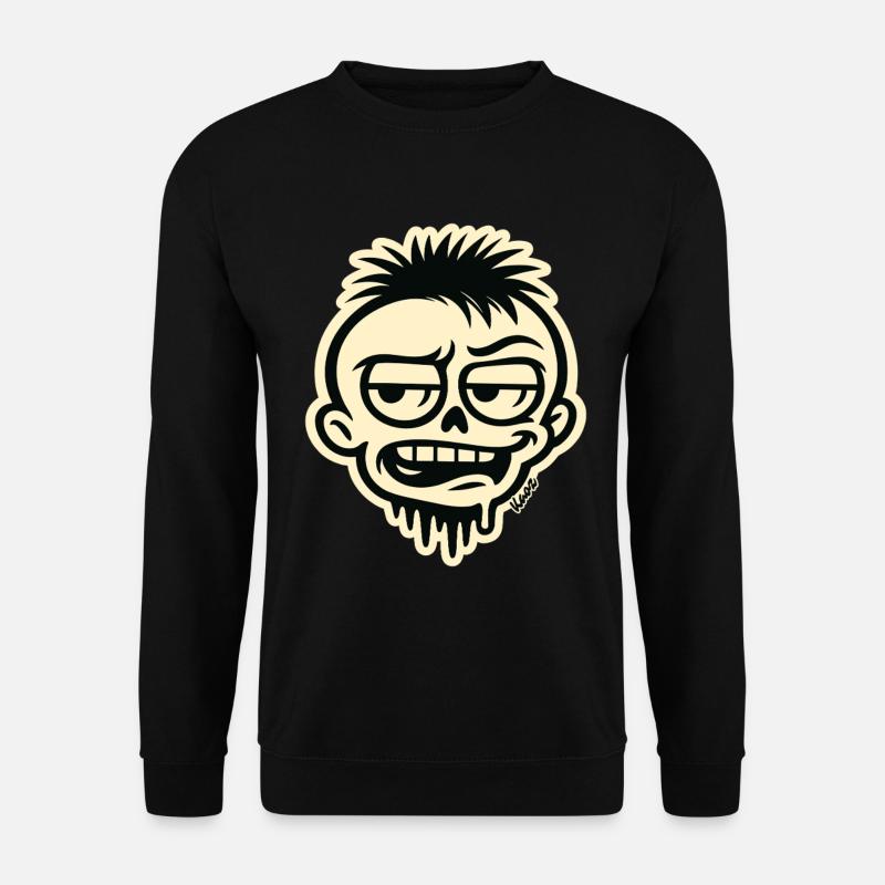 Graffiti sur le crâne - Sweat-shirt Unisexe - noir