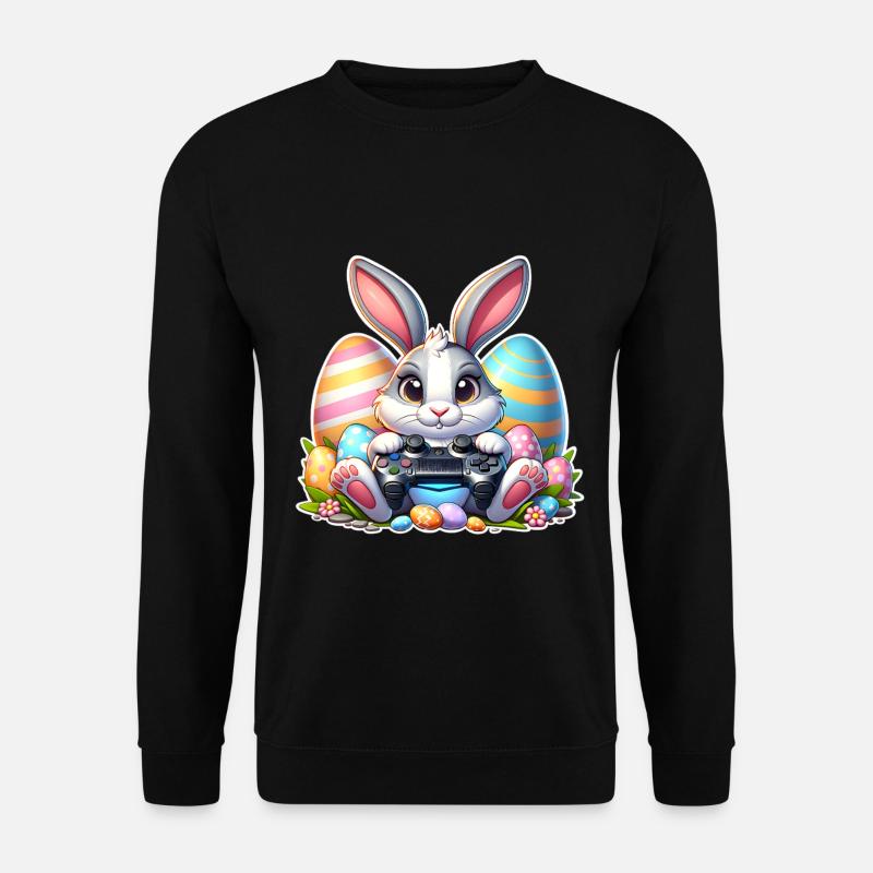 Easter bunny gaming - Unisex Sweatshirt - black