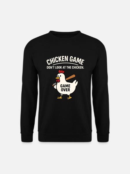 Chicken Game – Game Over Lustiges Huhn - Unisex sweater - sort
