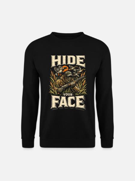 Duck Hunt Hide Your Face - Unisex Sweatshirt - black