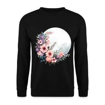 Printemps de fleurs sauvages Joyeuses Pâques Ostara - Sweat-shirt Unisexe - noir - Devant - Alina (178cm) & Michal (187cm)