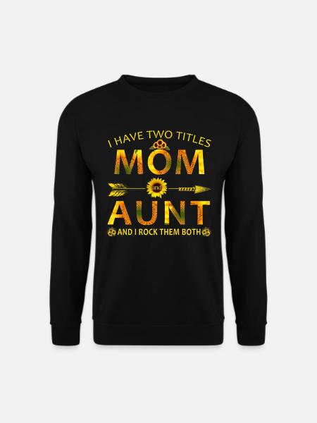 Mama & Tante Sonnenblumen-Blumenhemd - Unisex Pullover - Schwarz