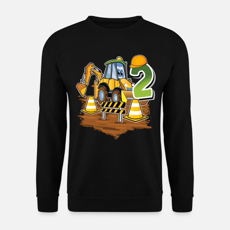 2e anniversaire des excavatrices - Sweat-shirt Unisexe - noir