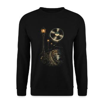 Disques vinyles de collection Vinyl Vinyl Collections - Sweat-shirt Unisexe - noir - Devant - Alina (178cm) & Michal (187cm)