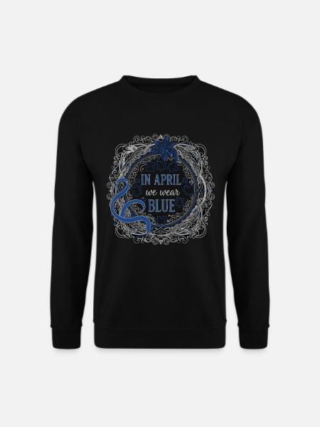 En abril llevamos Blue Autism - Sudadera unisex - negro