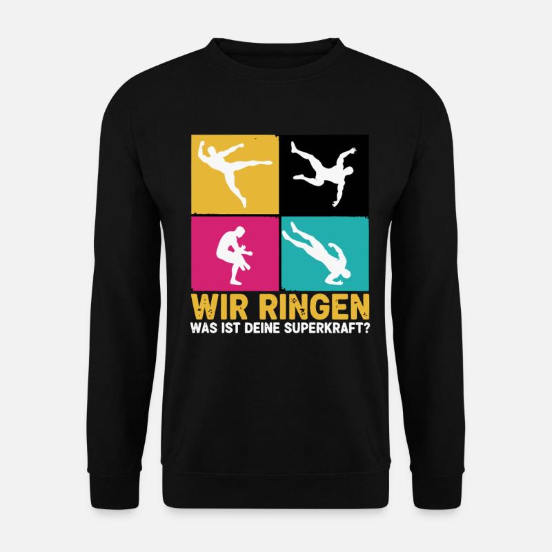 Ringen Superkraft - Unisex Pullover - Schwarz
