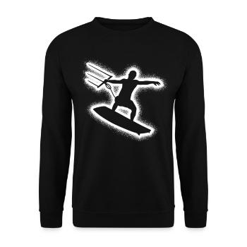 Kitesurf Kitesurf Enfants hommes Kitesurf - Sweat-shirt Unisexe - noir - Devant - Alina (178cm) & Michal (187cm)