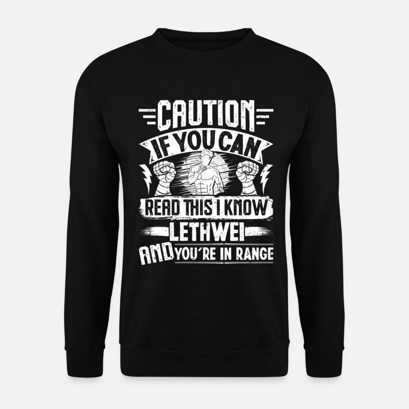 Lethwei-Krieger Myanmar Boxtraining Burmesen - Unisex Pullover - Schwarz