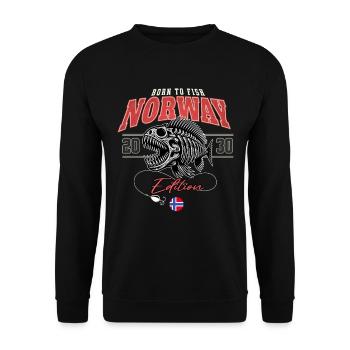 Voyage de pêche en Norvège 2030 - Sweat-shirt Unisexe - noir - Devant - Alina (178cm) & Michal (187cm)