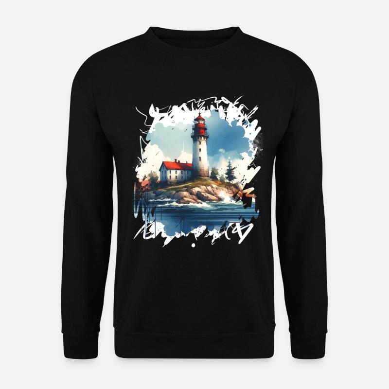 Leuchtturm - Unisex Pullover - Schwarz