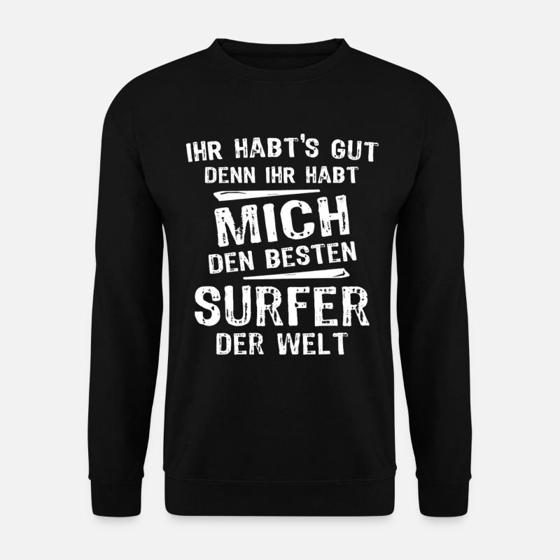 Surfer - Unisex Pullover - Schwarz