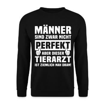 Tierarzt - Unisex Pullover - Schwarz - Vorne - Alina (178cm) & Michal (187cm)
