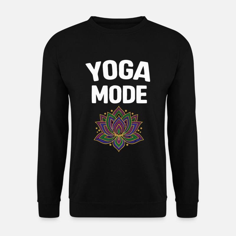 Yoga Mode On Lotusblüte - Unisex Pullover - Schwarz