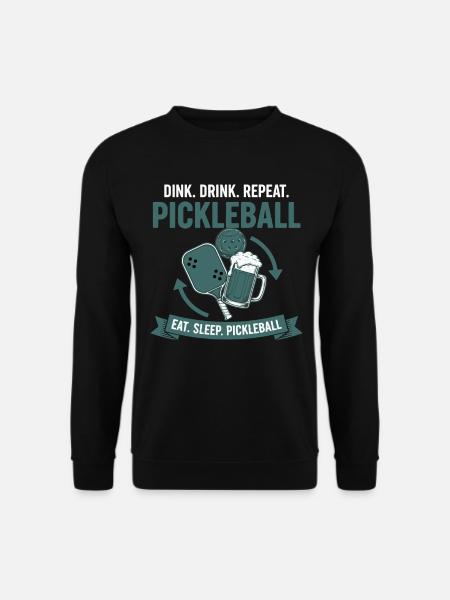 Pickleball-lustiger Pickleball-Pickleball - Unisex Pullover - Schwarz