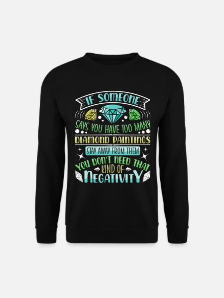 Diamond Painter Crafting Embroidery Diamond Artist - Unisex Sweatshirt - black