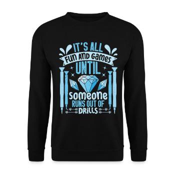 Outils de collecte de perceuses pour peinture diamantée Diamond - Sweat-shirt Unisexe - noir - Devant - Alina (178cm) & Michal (187cm)