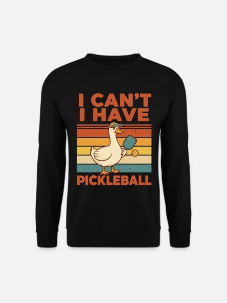 Pickleball-lustiger Pickleball-Pickleball - Unisex Pullover - Schwarz