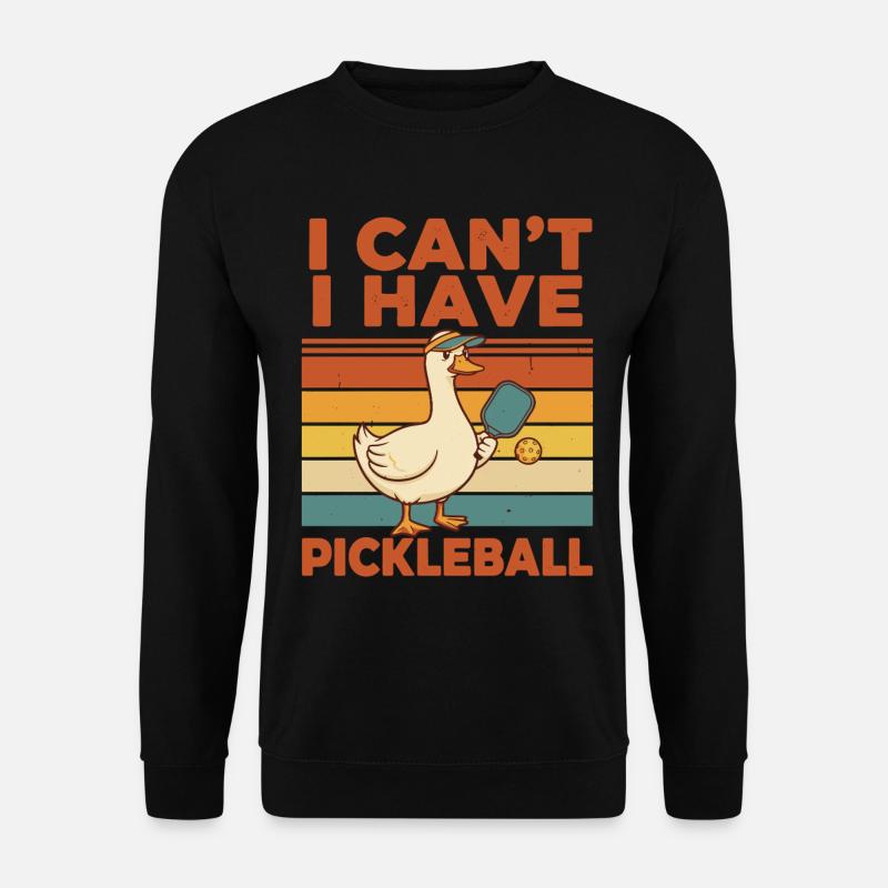 Pickleball-lustiger Pickleball-Pickleball - Unisex Pullover - Schwarz