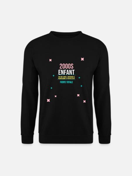 Enfant 2000s Fierté Totale - Sweat-shirt Unisexe - noir