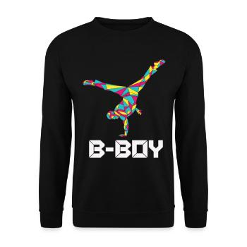 Breakdance B-Boy Danse de rue Hip Hop - Sweat-shirt Unisexe - noir - Devant - Alina (178cm) & Michal (187cm)