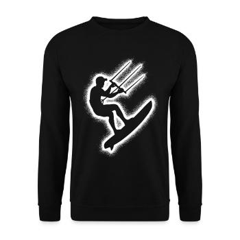 Kitesurf Enfants Hommes Kitesurf - Sweat-shirt Unisexe - noir - Devant - Alina (178cm) & Michal (187cm)