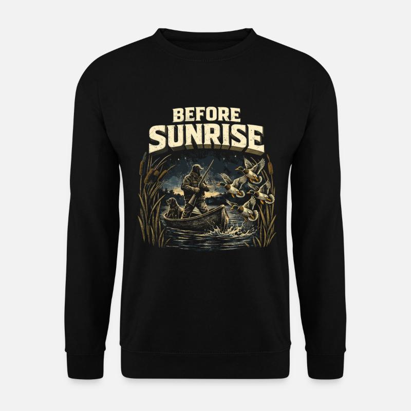 Entenjagd Before Sunrise - Unisex Pullover - Schwarz