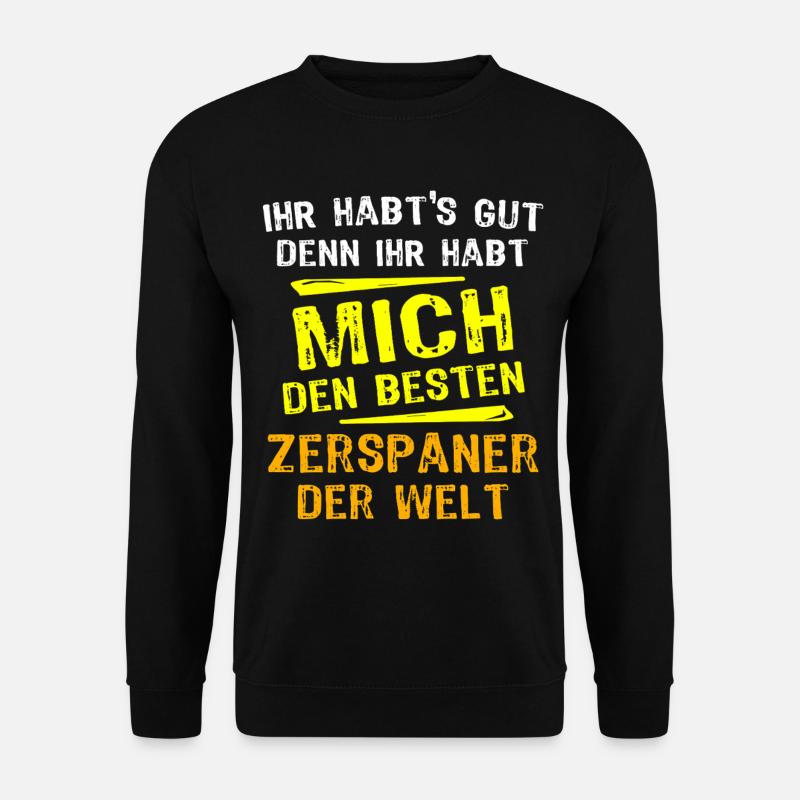 Zerspaner Geschenk - Unisex Pullover - Schwarz