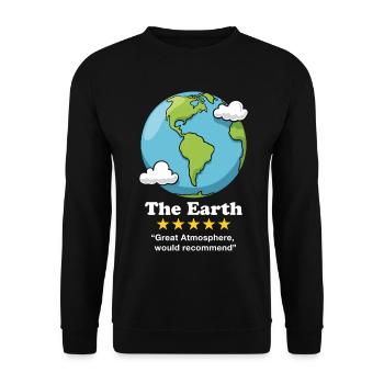 Die Erde - Unisex Pullover - Schwarz - Vorne - Alina (178cm) & Michal (187cm)