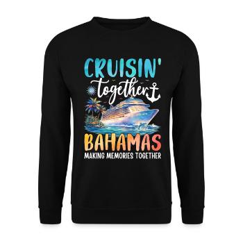 Croisière ensemble aux Bahamas - Sweat-shirt Unisexe - noir - Devant - Alina (178cm) & Michal (187cm)