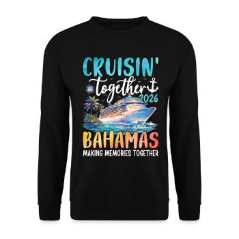 Croisière ensemble aux Bahamas 2026 - Sweat-shirt Unisexe - noir - Devant - Alina (178cm) & Michal (187cm)