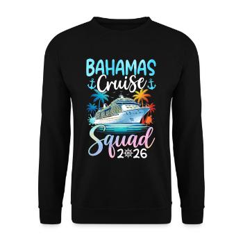 Équipe de croisière des Bahamas 2026 - Sweat-shirt Unisexe - noir - Devant - Alina (178cm) & Michal (187cm)