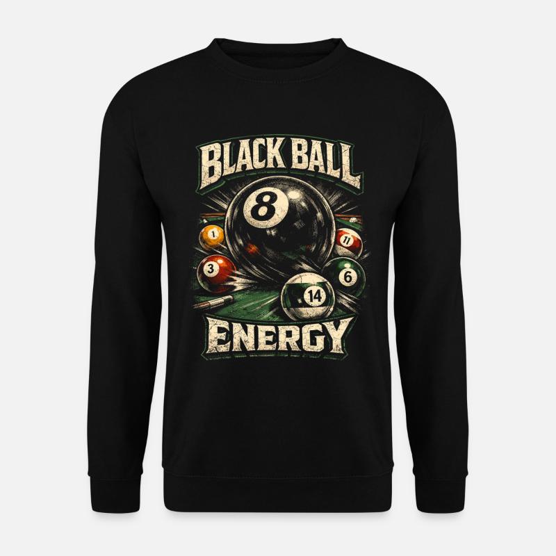 Billard à 8 billes - Sweat-shirt Unisexe - noir