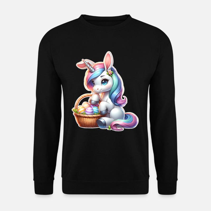 Einhorn Ostern - Unisex Pullover - Schwarz