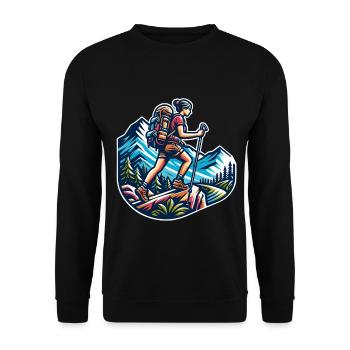 Climber - Unisex Sweatshirt - black - Front - Alina (178cm) & Michal (187cm)