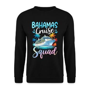 Équipe de croisière des Bahamas - Sweat-shirt Unisexe - noir - Devant - Alina (178cm) & Michal (187cm)