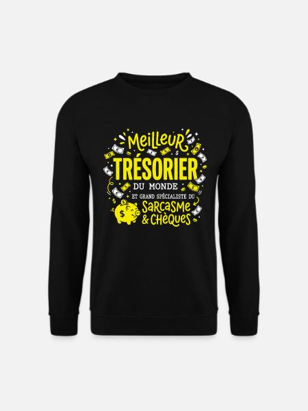 Humour Métier Meilleur Trésorier - Sweat-shirt Unisexe - noir