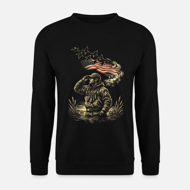 duck shooting - Unisex Sweatshirt - black