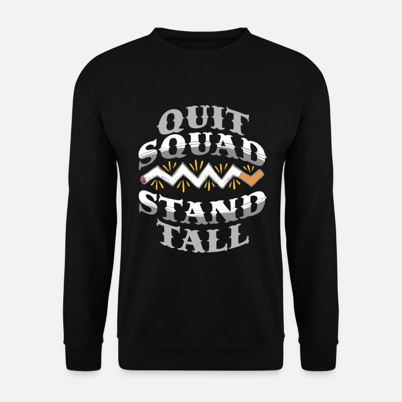 Nichtraucher Ex Raucher Quit Squad - Unisex Pullover - Schwarz