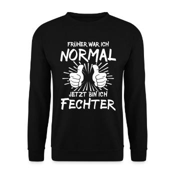 Fechter - Unisex Pullover - Schwarz - Vorne - Alina (178cm) & Michal (187cm)
