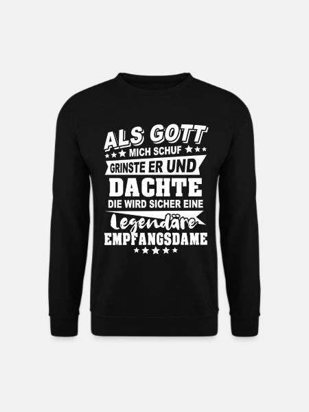Empfangsdame - Unisex Pullover - Schwarz