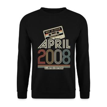 Best of April 2008 Kassette | Limited Edition - Unisex Pullover - Schwarz - Vorne - Alina (178cm) & Michal (187cm)