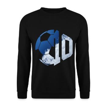 NON. 10 FOOTBALLEUR NUMÉRO 10 FOOTBALL 10E ANNIVERSAIRE - Sweat-shirt Unisexe - noir - Devant - Alina (178cm) & Michal (187cm)