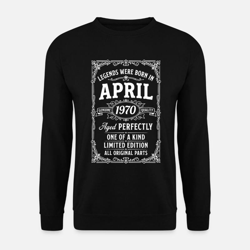 Awesome since April 1970 - Unisex Sweatshirt - black