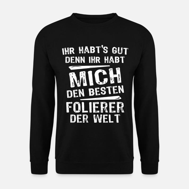 Folierer - Unisex Pullover - Schwarz