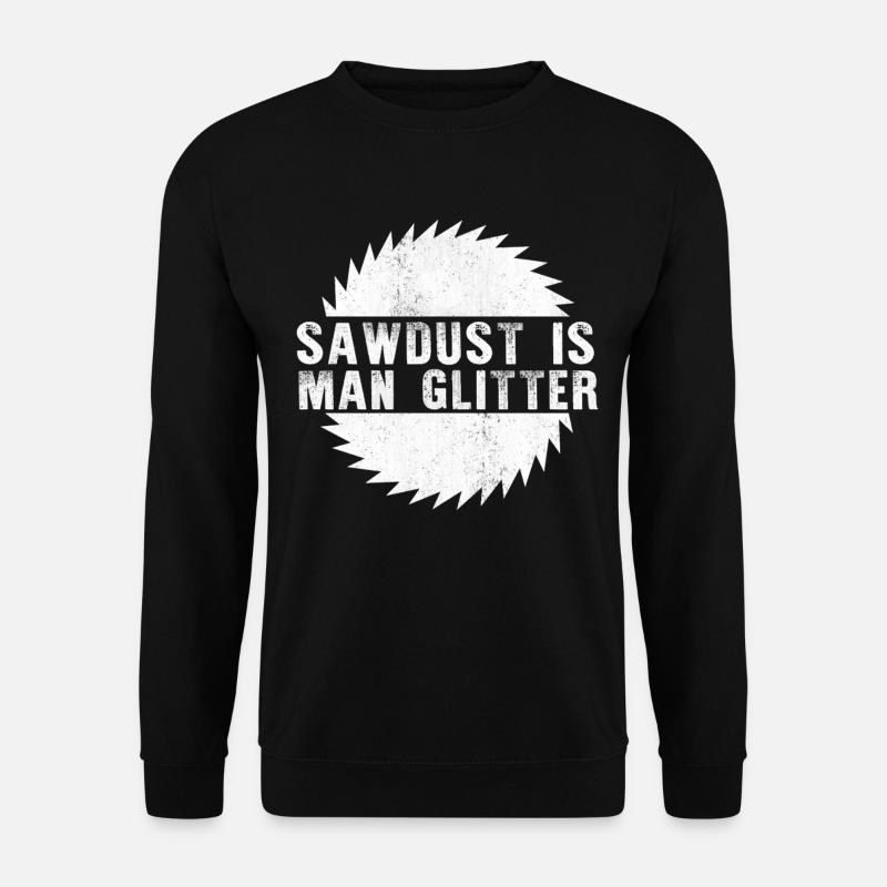 Sawdust Man Glitzerhemd - Unisex Pullover - Schwarz