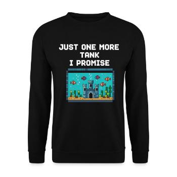 Diction du joueur d’aquarium - Sweat-shirt Unisexe - noir - Devant - Alina (178cm) & Michal (187cm)