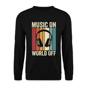 Bücher, Lesen, Book Lover, Kaffee, Humor, Lustig,  - Unisex Pullover - Schwarz - Vorne - Alina (178cm) & Michal (187cm)