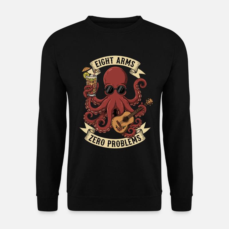 Eight Arms Zero Problems - Unisex Sweatshirt - black