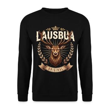 Garçons Lausbua Chemise Enfants Chemise traditionnelle Hommes - Sweat-shirt Unisexe - noir - Devant - Alina (178cm) & Michal (187cm)